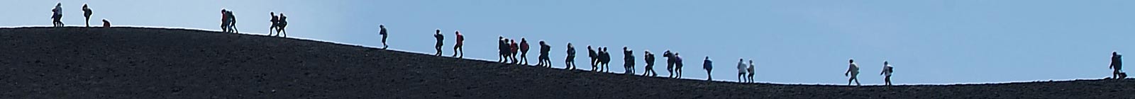 People on Mount Entna - Banner