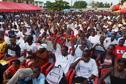 Crowd RFI prix decouvertes Festival, Conakry Guinea, Guinee.