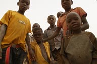 Group of Dogon children, village of Guiminie, Mali.