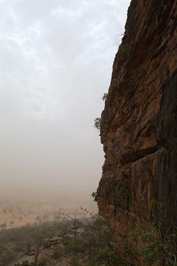 Harmattan. Dogon Escarpement near Guiminie, Mali.