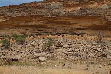 The old village of Telly, in Dogon Land, Escarpement.