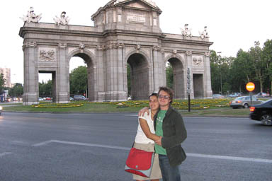Hasna and Manfred in Madrid.