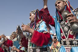 Bab Doukalah it starts, Gnaoua Festival in Essaouira.