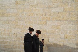 Haredi Jews, Shabbat on way to Western Temple Wall.