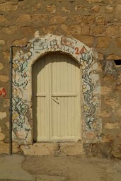Painted door, Mardin.