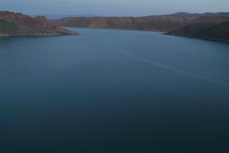 Reservoir lake Zernek baraji. South Eastern Turkey.