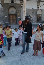 Christina and children Diyarbakir.