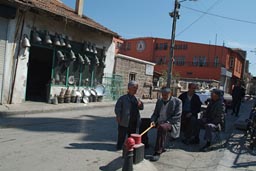 Men in Konya sitting, palaver.