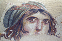 Gypsy girl, Zeugma Roman mosaic, Gaziantep museum, Turkey