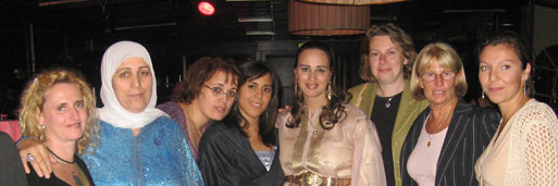 Suzanna, Zohra, Khadija, Hannah, Hasna, Somaya, Sylvia, Monika, Vienna, Sep 2006.