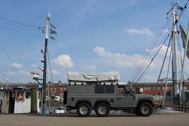 Land Rover and Fish Cutter
