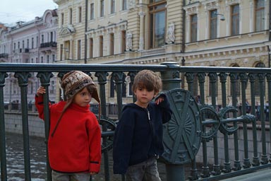 Boys full of thought, St. Petersburg.