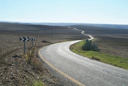 Small winding road south of Cordoba.