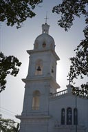 Los Mochis white mission church, Sinaloa.