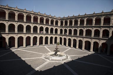 National Palace, main patio, Mexico City.