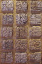 Reproduction of Maya glyphs. The hieroglyphs can be read since the 70s and helped shed light on history and rulers.