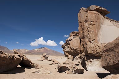Rocks built by wind, Bolivia altiplano.