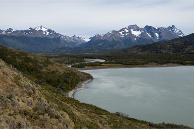 Weather has changed, Lago and Rio Paine. Paine (in Mapuche language) means blue sky.