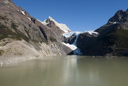 Glacier and lake Los Perros. Glacier and lake Los Perros.