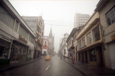 Manizales when hell breaks loose. Thunderstorm, Colombia.