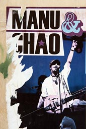 Manu Chao poster on wall in Cuenca.