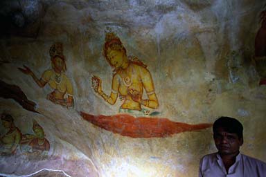 Sigiriah rock paintings