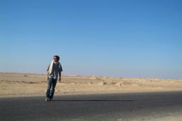 Me on road in southern Egypt.