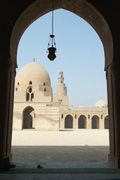 Ibn Tulun mosque, fountain, minaret, Cairo.