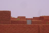 Walls of compound, village in sahel Niger.