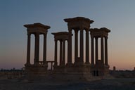 Twilight Tetrapylon, Palmyra.