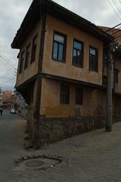Old, Ottoman house, nearly falling over. Kastamonu, Turkey.
