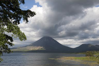 Arenal, lake and volcano, Costa Rica.