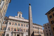 Egyptian Obelisk on Palazzo Montecitorio.