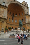 Constantine's bronze pine cone and peacocks. Vatican.