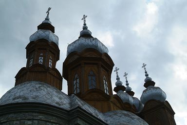 Dreptu, Carpathians, Orthodox Church and Cementry, Poiana Teiului, Neamt.