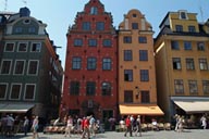 Square and toursits, Stockholm
