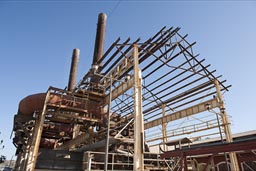 Santa Rosalia's industrial past lies there to rust, Baja California Sur.