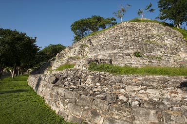 Itzamatul, Maya site in Izamal, right next to the convent, Yucatan.
