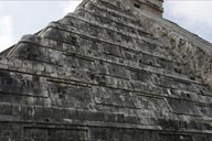 Chichen Itza. Western reconstructed side.