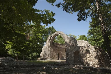 Spanish Chapel in the middle of Maya  Oxtancah.