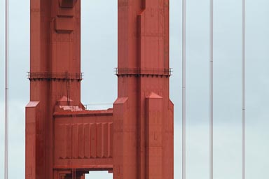 Detail of pier, Golden Gate Bridge.