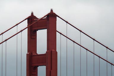 Top of Golden Gate Bridge.