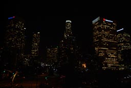 Spooky Downtown LA at night.