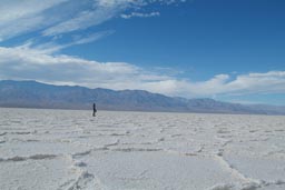 On moon in Badwater, DEathvalley.