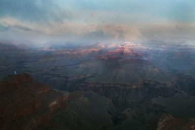 Grand Canyon, morning and clouds.