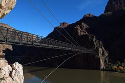 Grand Canyon, suspension bridge.