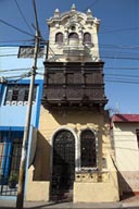 Narrow, 2 storey building, Chiclayo, Peru.