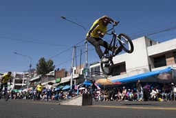 A little BMX show on Arequipa Day.